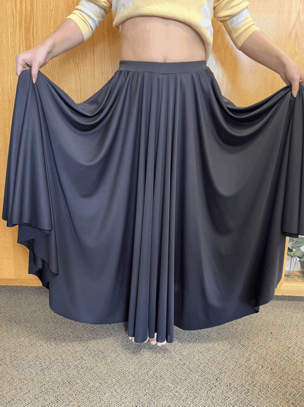 Black Triple Panel Skirt Eurotard